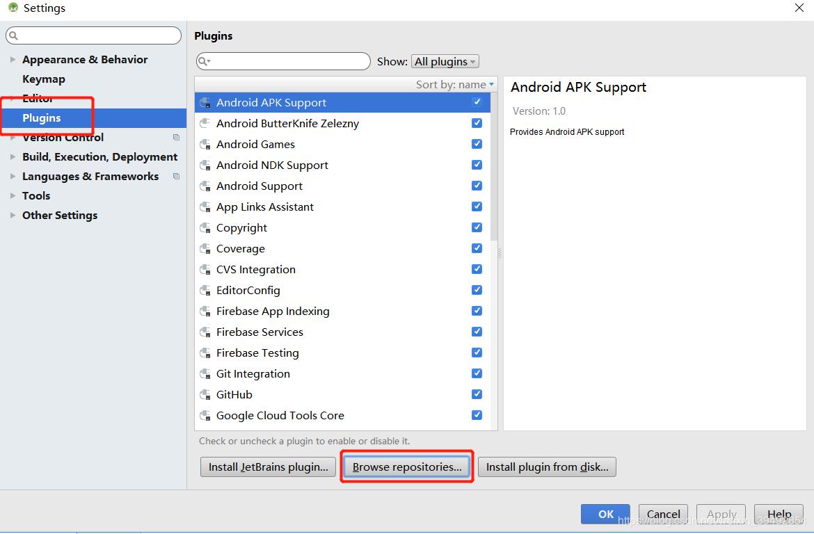 Setting plugin